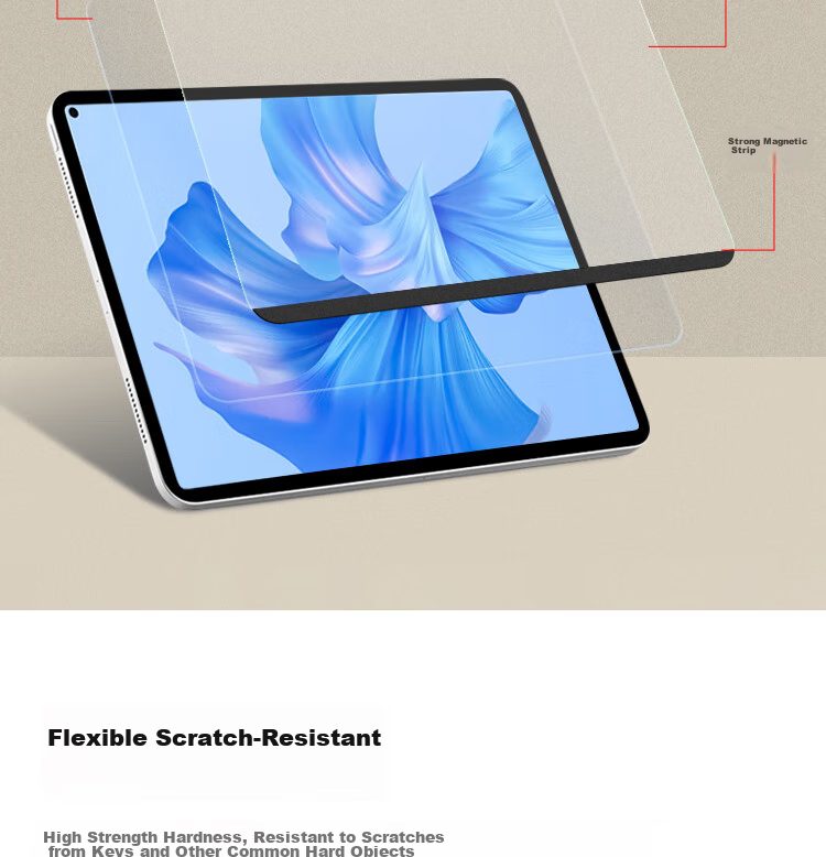 ESCASE Huawei MatePad Pro 11 Magnetic Paper Film, 2022/2024 Model Writing Stylus, Removable Drawing Film, Magnetic Drawing Film, Frosted Kent Film [Reusable] 12