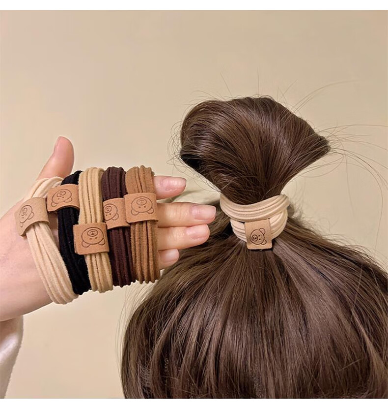 Chense Hair Ties [80 Pieces], Seamless Elastic Bands, High-Elasticity Rubber Bands for Ponytails And Buns 4