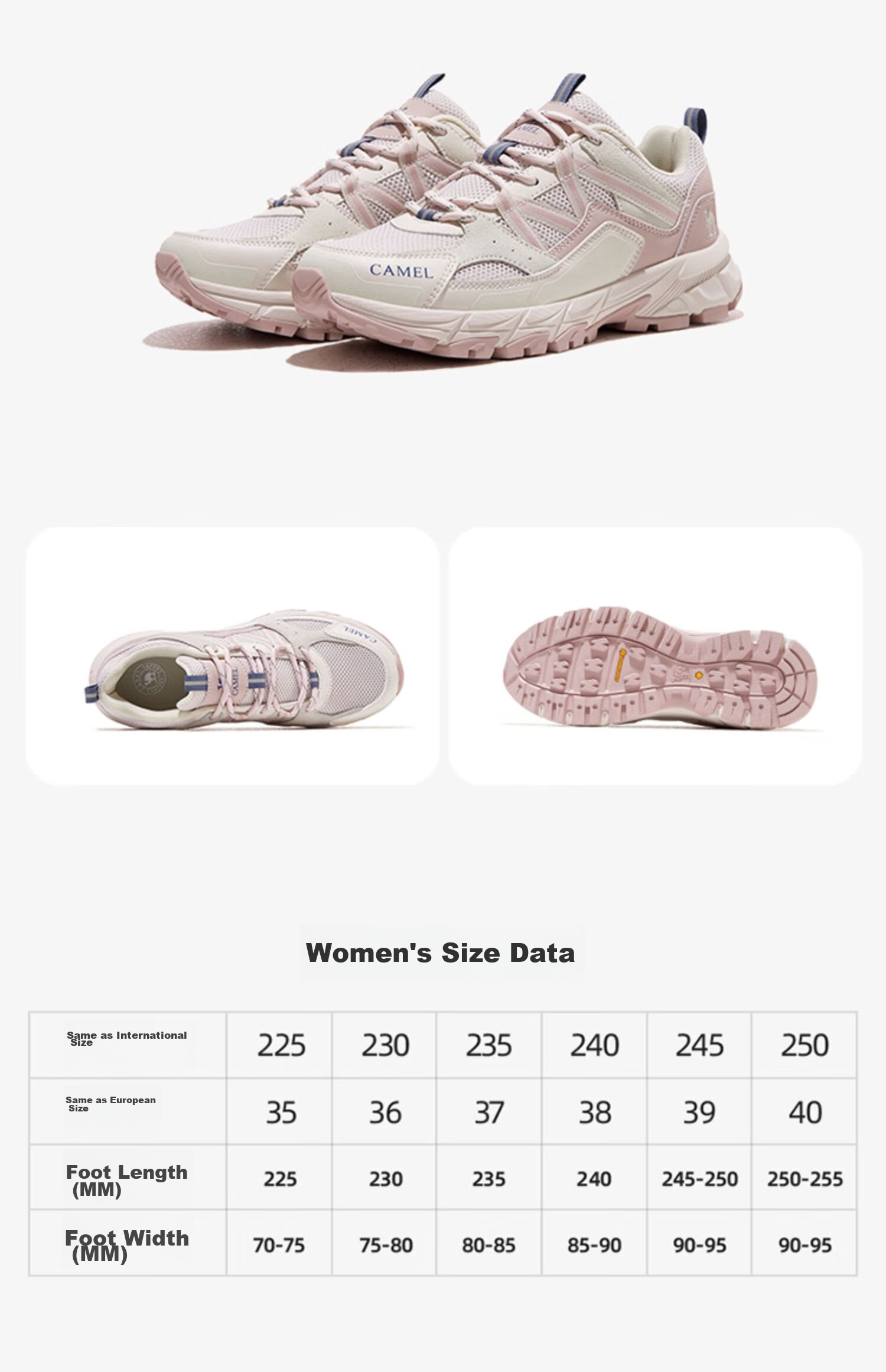 CAMEL Hiking Shoes, Water-Resistant, Lightweight Outdoor Sports Shoes, Couple Style, Professional Trekking Shoes, F23A097029 7