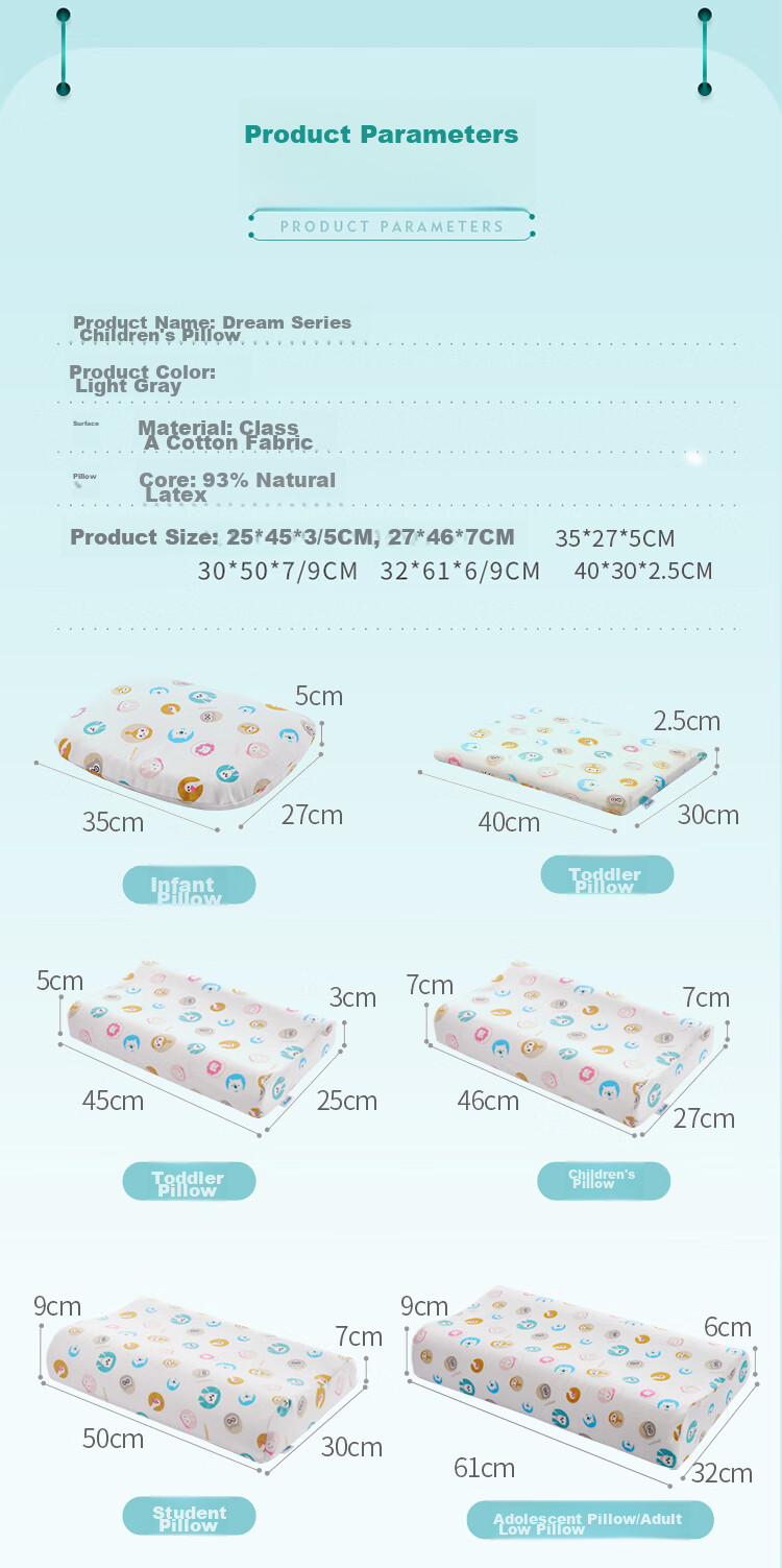 AiSleep Children's Latex Pillow, Dream-Inspired Infant And Toddler Latex Pillow, Children's Pillow, Antibacterial And Anti-Mite Natural Latex Pillow 11
