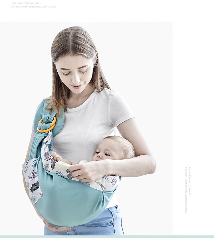 Aibaoshi Baby Carrier Mesh Breathable Multifunctional Nursing Cloth Horizontal Front-Facing Baby Carrier M629 with Drool Bib 15