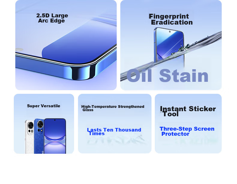 Ugreen Tempered Glass Screen Protector for Huawei Nova 15 Pro/Ultra, Full Coverage, Anti-Fingerprint, Drop Resistant, Ultra-Thin, 2-Pack 95726 7