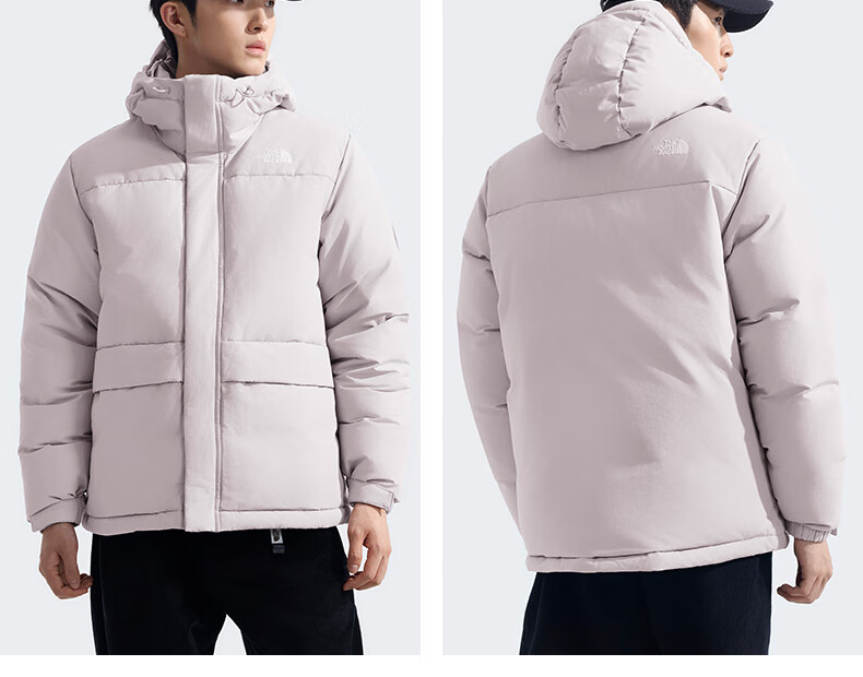 The North Face Men's Outdoor down Jacket, 700 Fill Power Goose Down, High-Fill Warm Coat 81SF, Gray/1OA, XXL 7