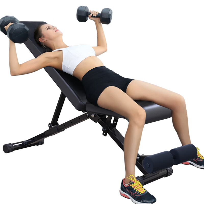 GK Multifunctional Folding Dumbbell Bench, Fitness Chair, Fly Bench, Sit-Up Board, Home Gym Equipment, Bench Press Fitness Bench