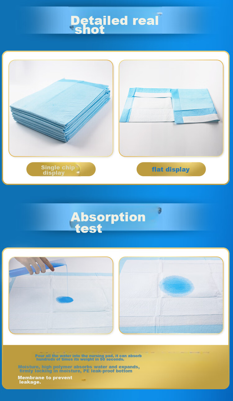 Yiniankang Active Adult Care Pad, XL Size 100 Pieces (Size: 80*90cm), Elderly Incontinence Pad 8