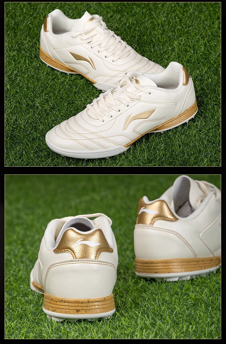 Li-Ning Soccer Shoes with Turf Studs TF for Men, Adults, Children, Students, Teenagers, Artificial Grass Professional Competition Training Cleats Size 39 21