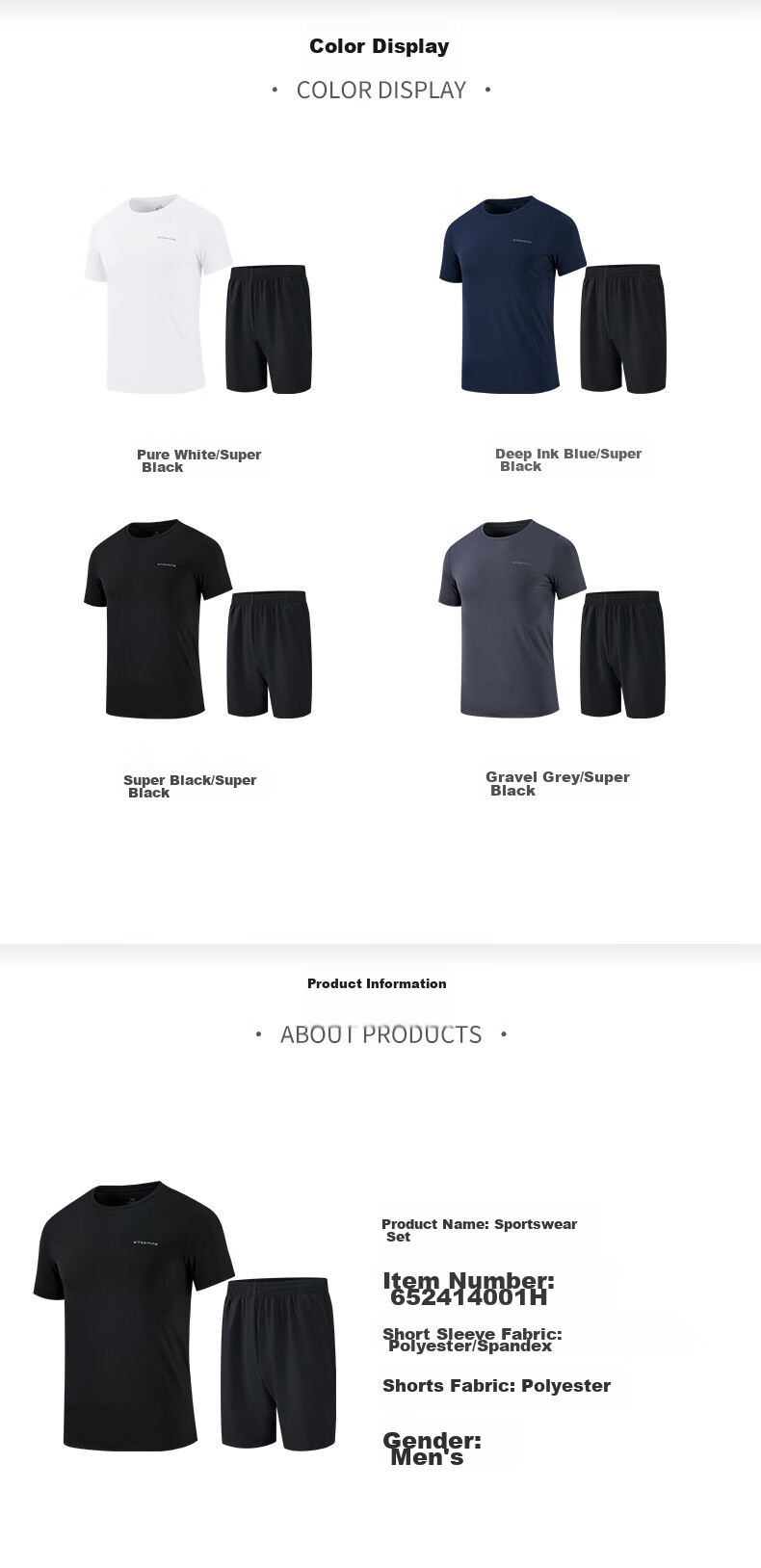 361° Women's Running Outfit Set, Summer New Casual Short-Sleeve Shorts Two-Piece Set 662414001H-4 39