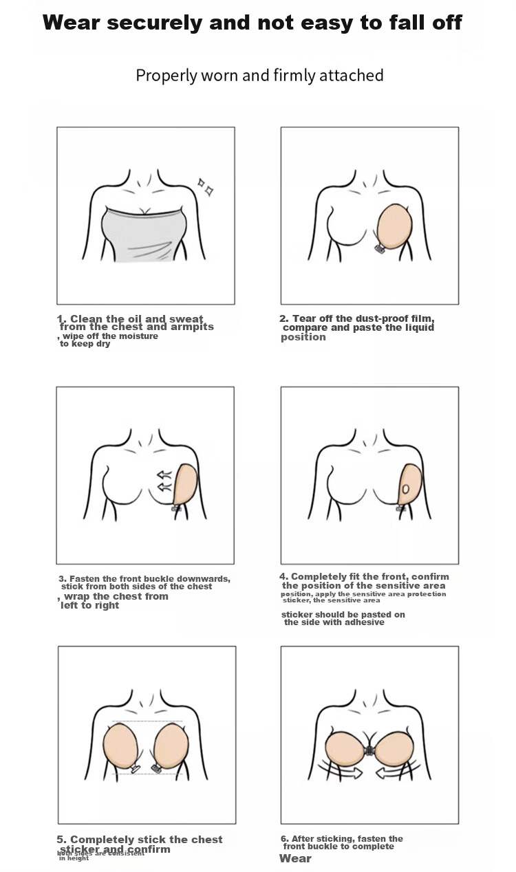 LangSha Mango Cup Breast Pads, Wedding Dress Invisible Nipple Covers, Breathable Small Breast Push-Up Lift, Spring And Summer Bra, Strapless Underwear 19