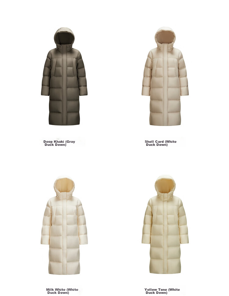 Semir Chen Duling Style Women's 90% Down Long Three-Proof Winter Loose Hooded Coat Simple 109724113001 42