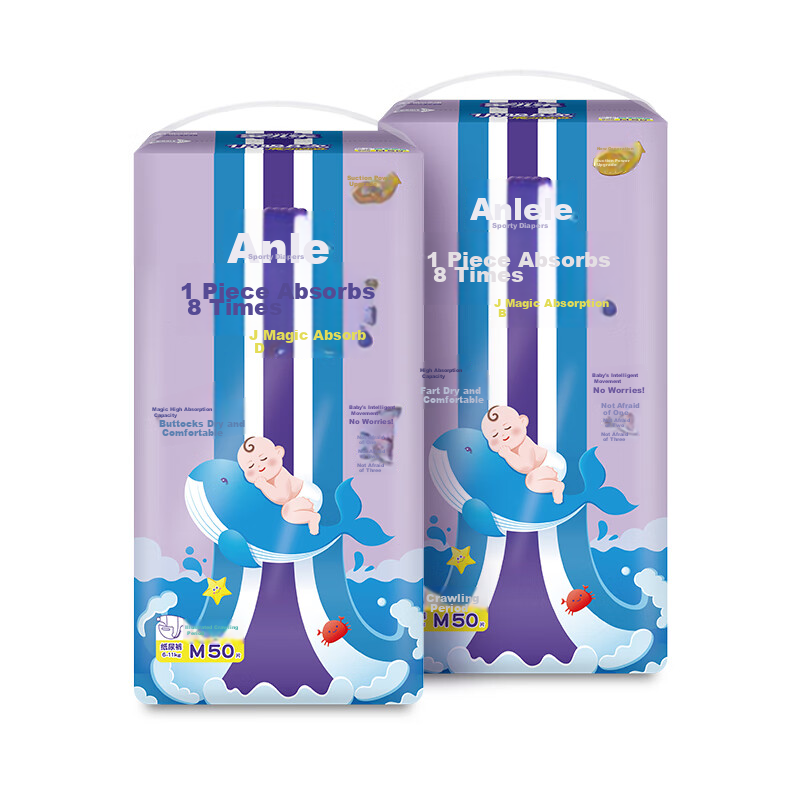 Подгузники Anerle Magic Absorbent Diapers M, 100 шт. (6-11 кг)