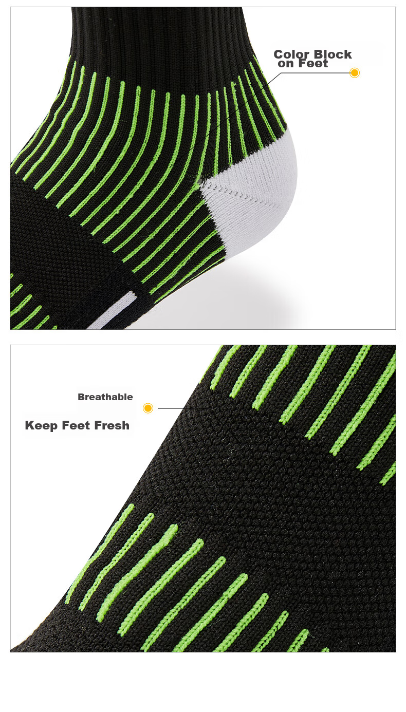 JOMA Soccer Socks, Mid-Calf Length, for Adults, Thickened Terry Bottom, Non-Slip, Wear-Resistant, Moisture-Absorbing, Breathable, Compression Socks, for Running, Basketball, Sports Socks 8