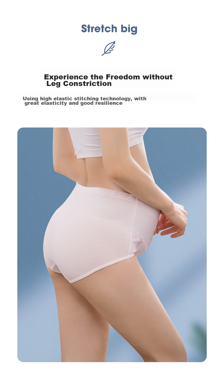 JOYNCLEON Maternity Underwear, Pure Cotton, Adjustable Belly Support, High-Waist Maternity Panties, 3-Pack, All-Season Style, Size L, Jq9001 9