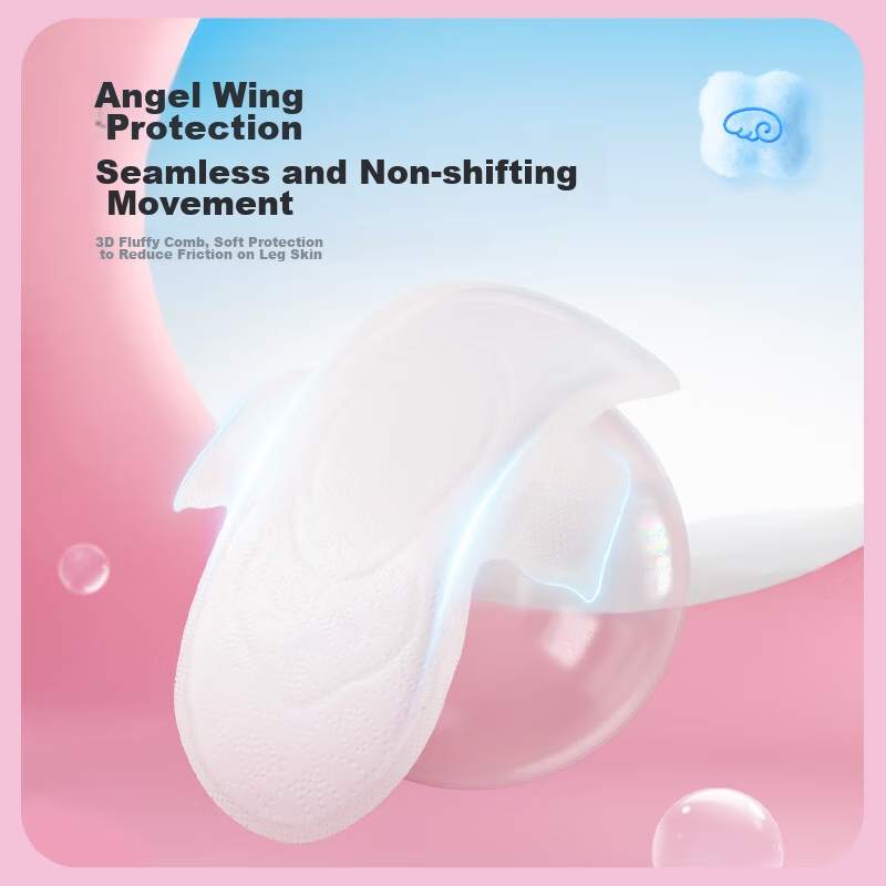 SPACE 7 Elegant Sanitary Napkins, Soft Cotton, Ultra-Thin, Breathable, Daily Use, Skin-Friendly, Comfortable, 245mm, 10 Pieces [New National Standard Certified]