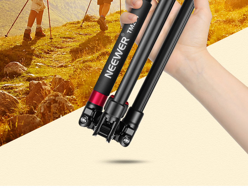 NEEWER Aluminum Alloy Lightweight Tripod for DSLR And Mirrorless Cameras, Professional Universal Photography And Video Stand, Outdoor Travel Monopod SAB264 2