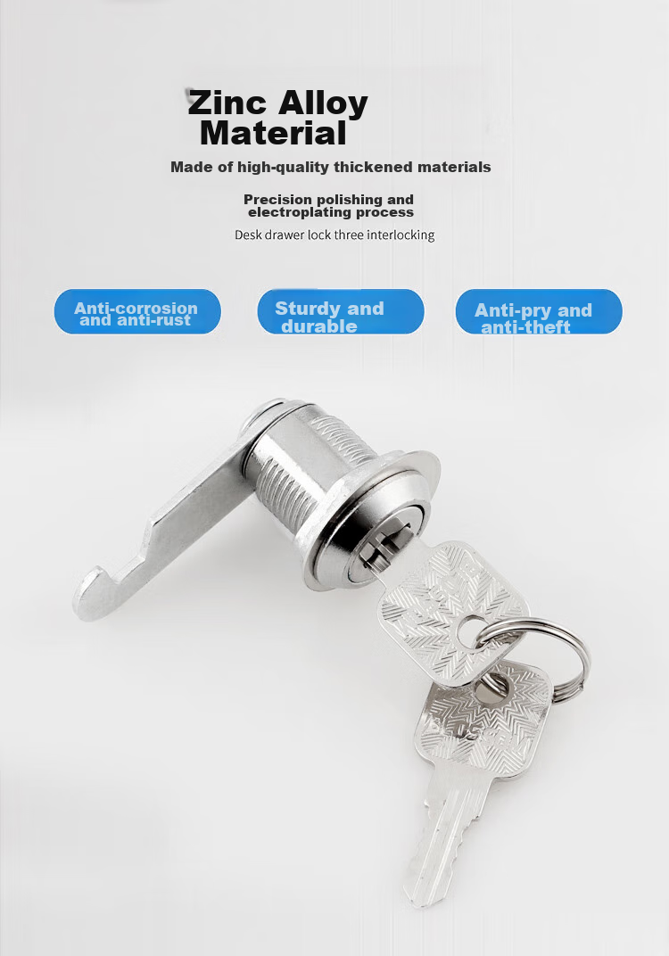 BLOSSOM Padlock, Drawer Lock, Storage Cabinet Lock, File Cabinet Lock, Anti-Theft Mailbox Lock, 103-20 Multi-Situational Use 4