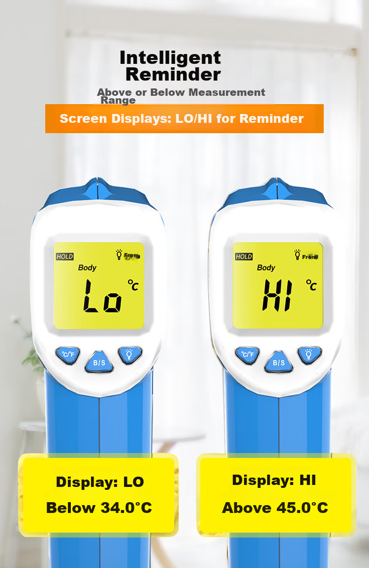 CEM Infrared Thermometer High Precision Industrial Grade Temperature Gun AS400+ Color Screen Digital Handheld Thermometer 3