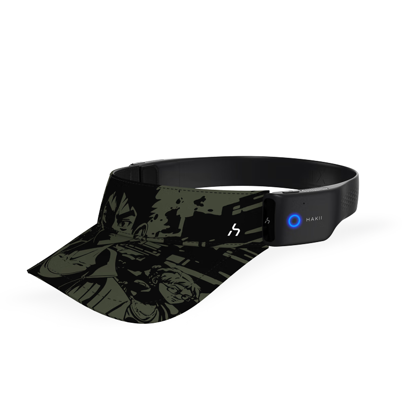 Hakii MIX V Wireless Sports Bluetooth Headphones, True Wireless Non-In Air Conduction Headphones, Long Battery Life for Running And Fitness, Sun Protection Visor with Built-In Sun Hat
