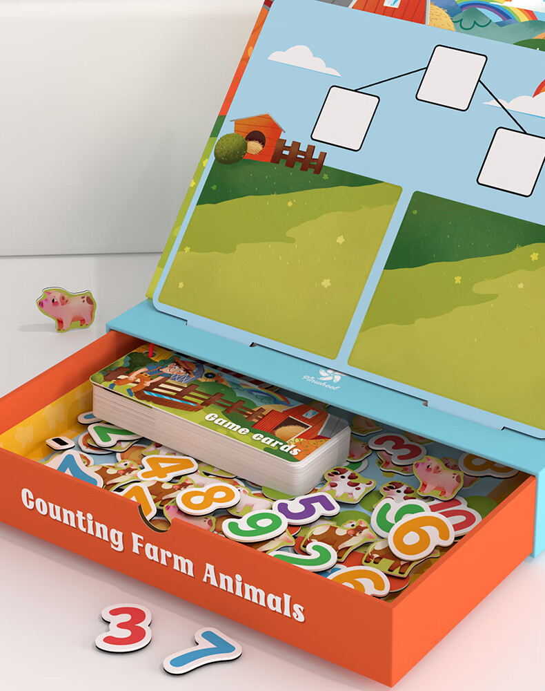 Pinwheel Magnetic Montessori Hundred Board Math Teaching Aid Ten-Grid Number Sense Thinking Training Educational Toy Hundred Board 15