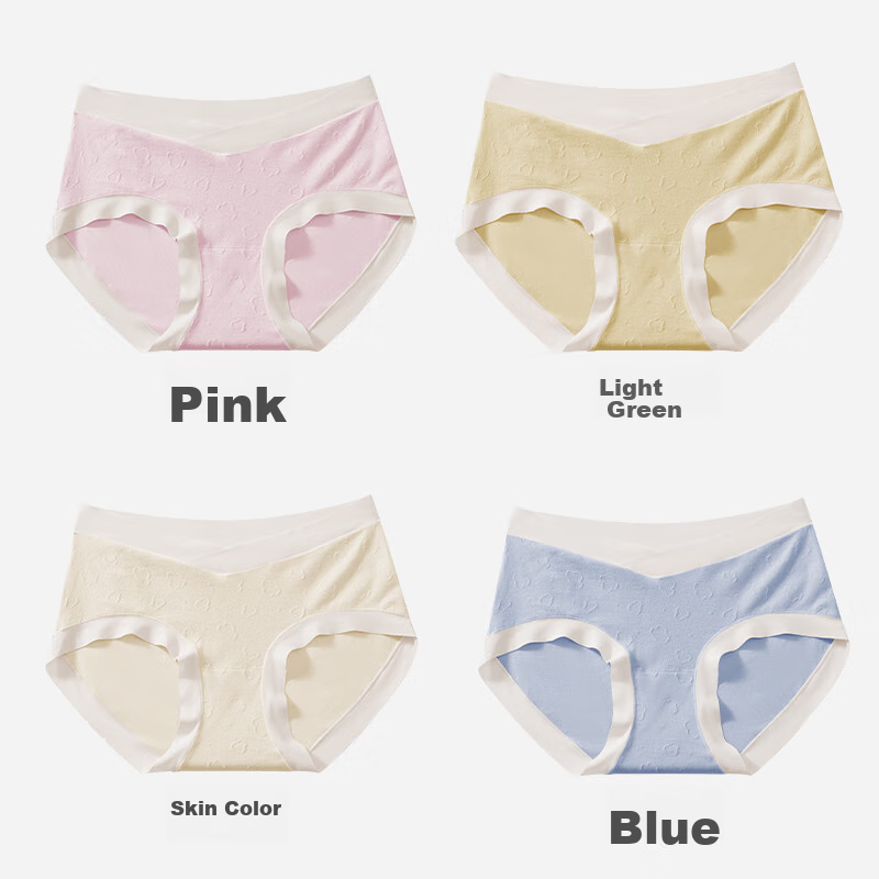 JOYNCLEON Maternity Underwear, Pure Cotton, for Pregnant Women, Mid to Late Pregnancy, Low-Rise, All Seasons, XL Jnk74237