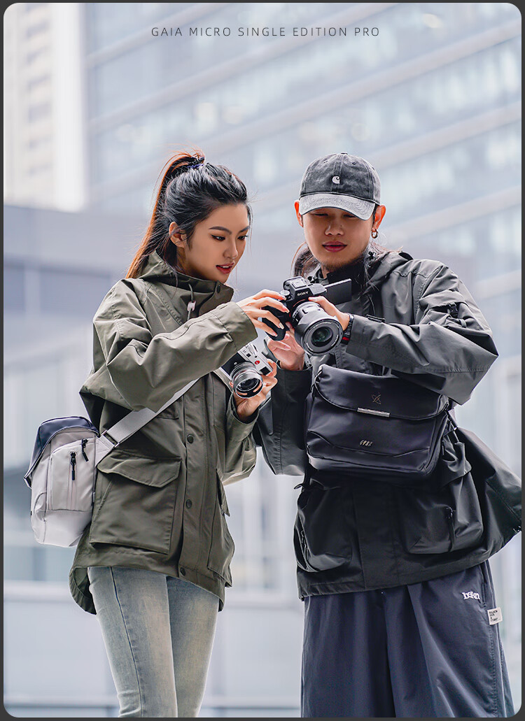 GYXX DSLR Camera Bag for Men And Women, Shoulder Crossbody Photography Bag, New Trendy Brand, Portable Camera Storage Bag, Water-Resistant 4