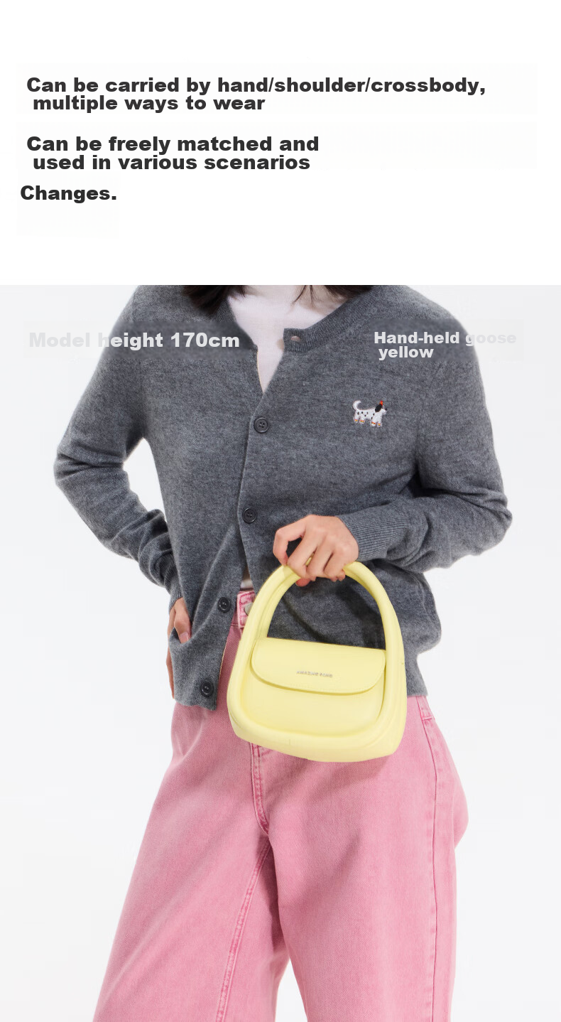 AMAZING SONG Soft European Bag Medium Size Shoulder Crossbody Bag Fashionable Cowhide Work Commute High-End Handbag Small Purse Birthday Gift 5