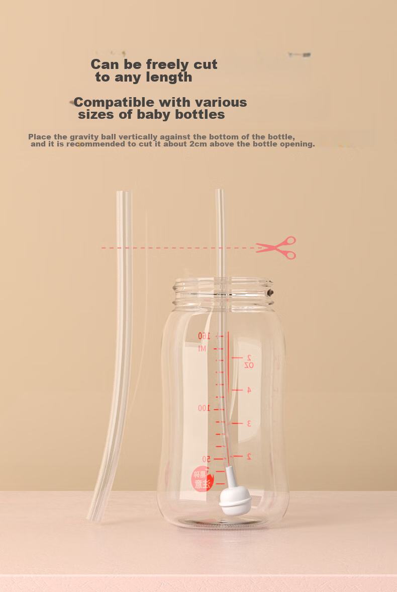 Baoshi Bottle Straw Accessory, Suitable for Pigeon Third Generation Wide-Mouth Bottle, Straw Cup, And Bottle Handle 17
