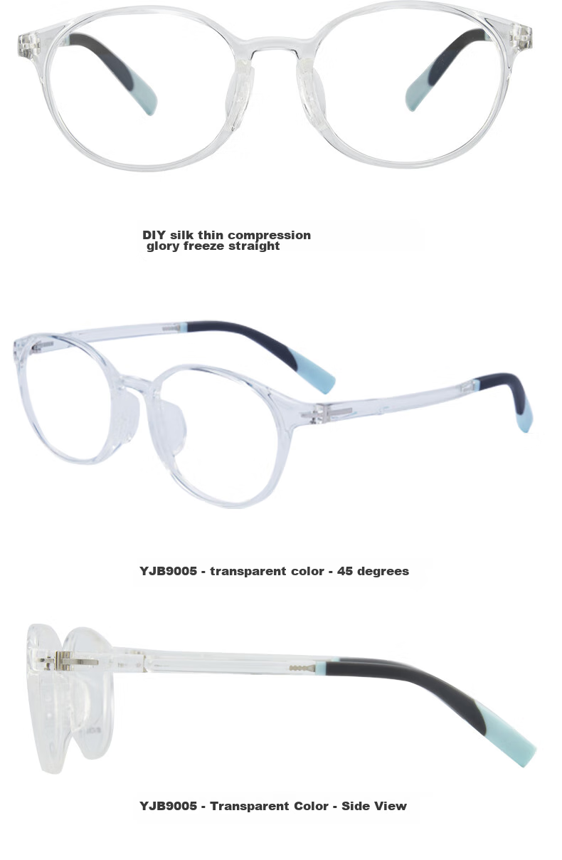 Yanjingbang Anti-Blue Light Radiation Children's Eyeglass Frames, Lightweight Comfortable Non-Prescription Glasses YJB9005 14