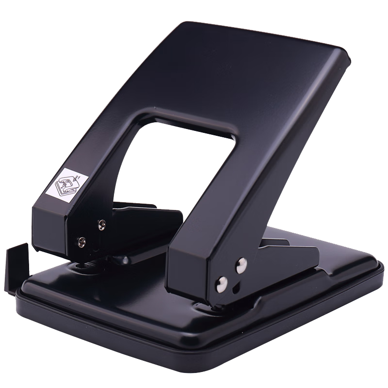 KW-Trio A4 Two-Hole Punch Binder, 2-Hole Metal with Ruler, 10-Page Small Loose-Leaf Book, Voucher, Can Punch Four Holes And Perforate