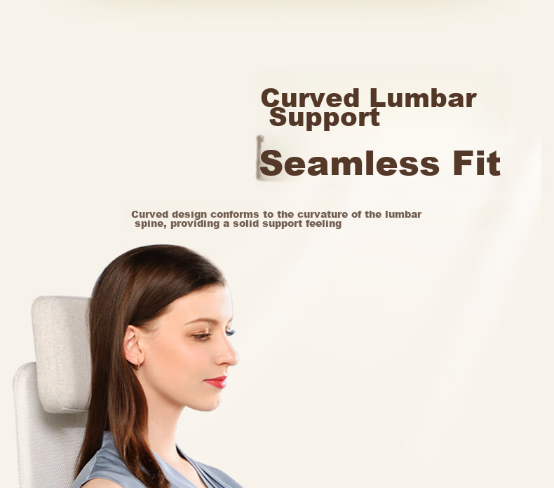 Back2 Lumbar Support, Office Ergonomic Back Cushion, Long-Sitting Aid, Car Pillow, Waist Pillow, Gray 8