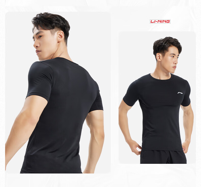 LI-NING Sleeveless Sports Running Quick-Dry Vest for Men and Women Yoga Fitness Breathable Cool Top Black 2XL 15