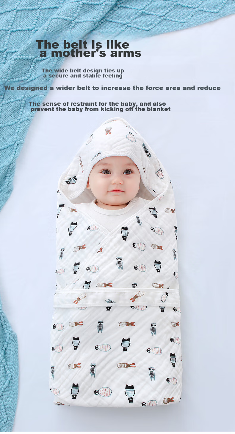 Tongyan Baby Swaddle Blanket, Newborn Anti-Startle Swaddling Cloth, Class A Pure Cotton Gauze, Baby Delivery Room Summer Wrap Blanket 10