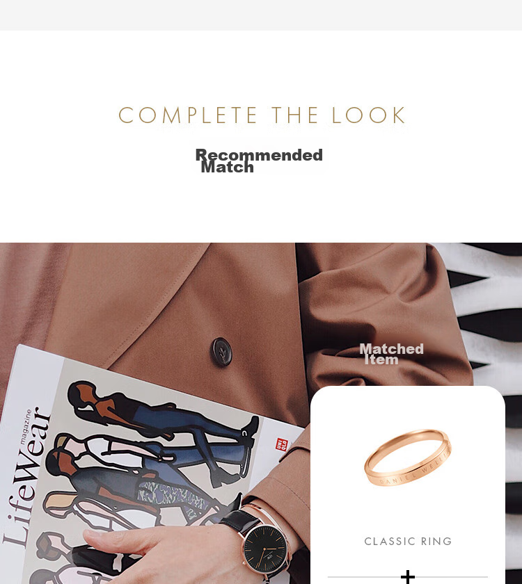 DanielWellington DW Men's Watch, Classic Leather Simple Fashion European And American Quartz Wristwatch, Birthday Gift for Boyfriend, DW127 10