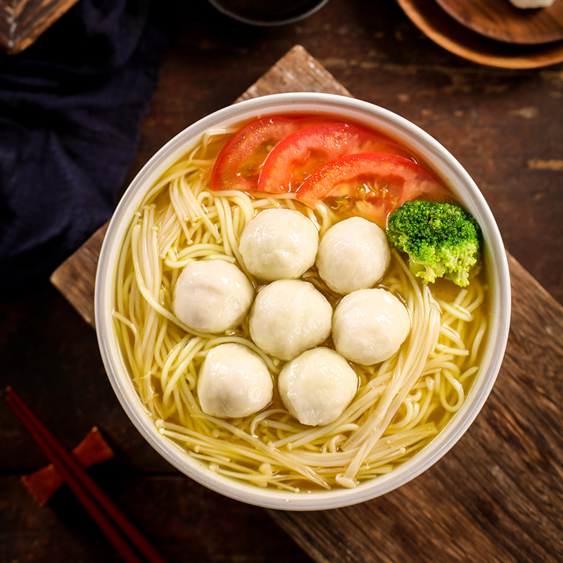 海欣正宗爆汁小鱼丸500g非遗技艺福州鱼丸包心丸子早餐半成品火锅食材