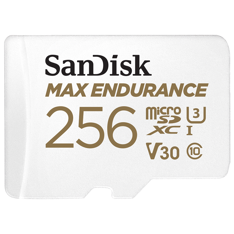 SanDisk 256GB TF (MicroSD) Memory Card, 4K V30 U3, Suitable for Home Surveillance And Dash Cam Memory Cards, Durable, Long Recording Time