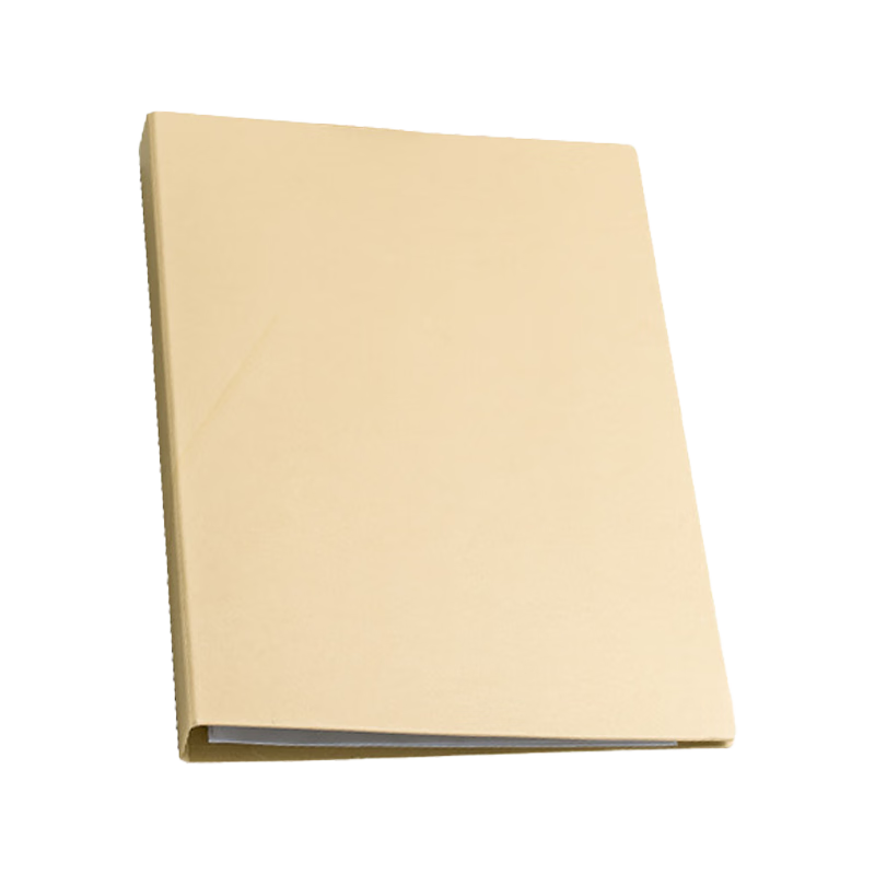 MAKINO Paper D-Type File Folder, Loose-Leaf Perforated File Folder, Student Document Folder, Office Business Supplies, Document Organizer, File Storage Folder, Kraft Paper Color