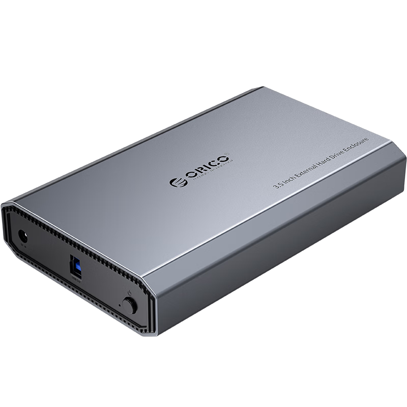 ORICO 3.5-Inch External Hard Drive Enclosure USB3.0 External Case for Laptop And Desktop SATA SSD HDD [Full Aluminum Alloy DD35]