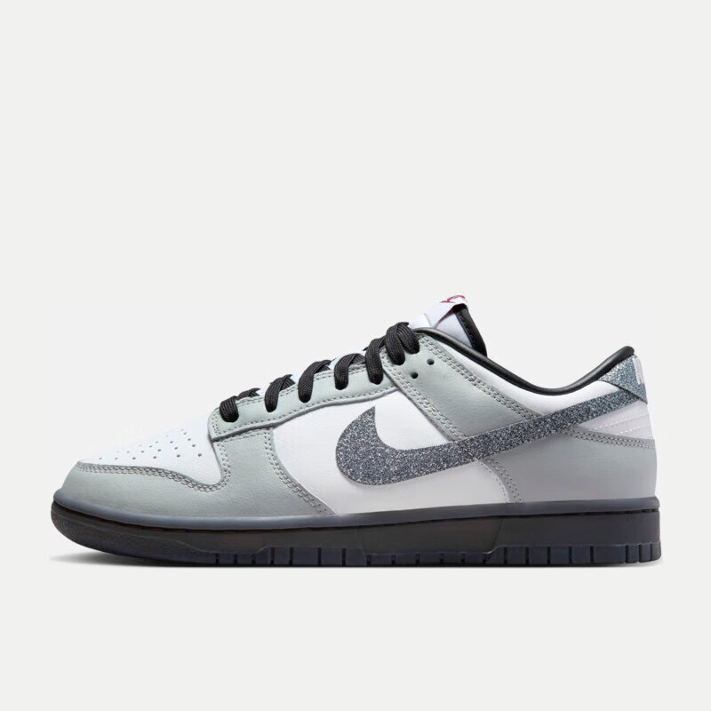 NIKE Women's Casual Skateboarding Shoes, DUNK Cushioning Fashionable Versatile Sneakers, HQ3462-191 White And Gray, Size 35.5