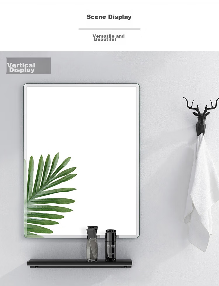 Anerya Bathroom Mirror, Wall-Mounted Self-Adhesive Mirror without Drilling, Full-Length Mirror for Home And Dormitory Use, Makeup Mirror, 40*60 Cm 10