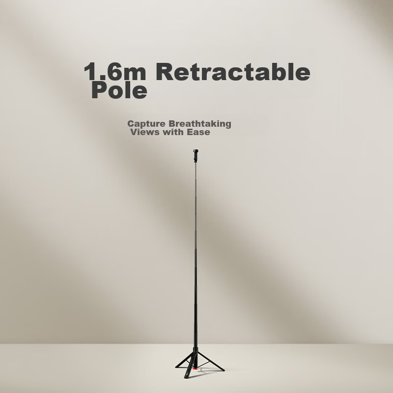 MI Zoom Selfie Stick Phone Stand, Floor-Standing Automatic Expansion Portable Live Streaming Tripod Gimbal, 1.6-Meter Extra Long Versio