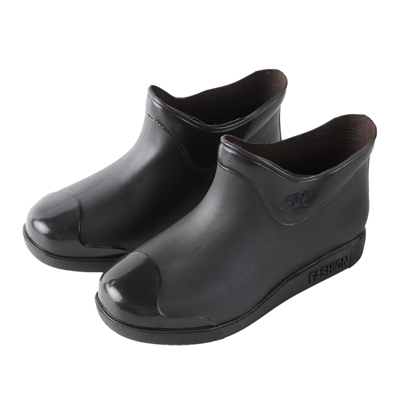 FOOTOPPO Women's Short Rain Boots, Water Shoes, Waterproof Rubber Shoes, Non-Slip Overshoes for Adult Wome