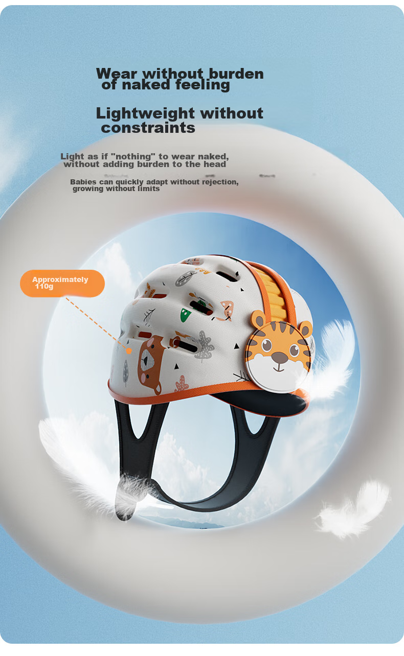 BEIDELI Anti-Fall Hat, Baby Walking Head Protection, Fall Prevention Pillow, Toddler Anti-Collision Device, Little Tiger Style, 1 Piece 8