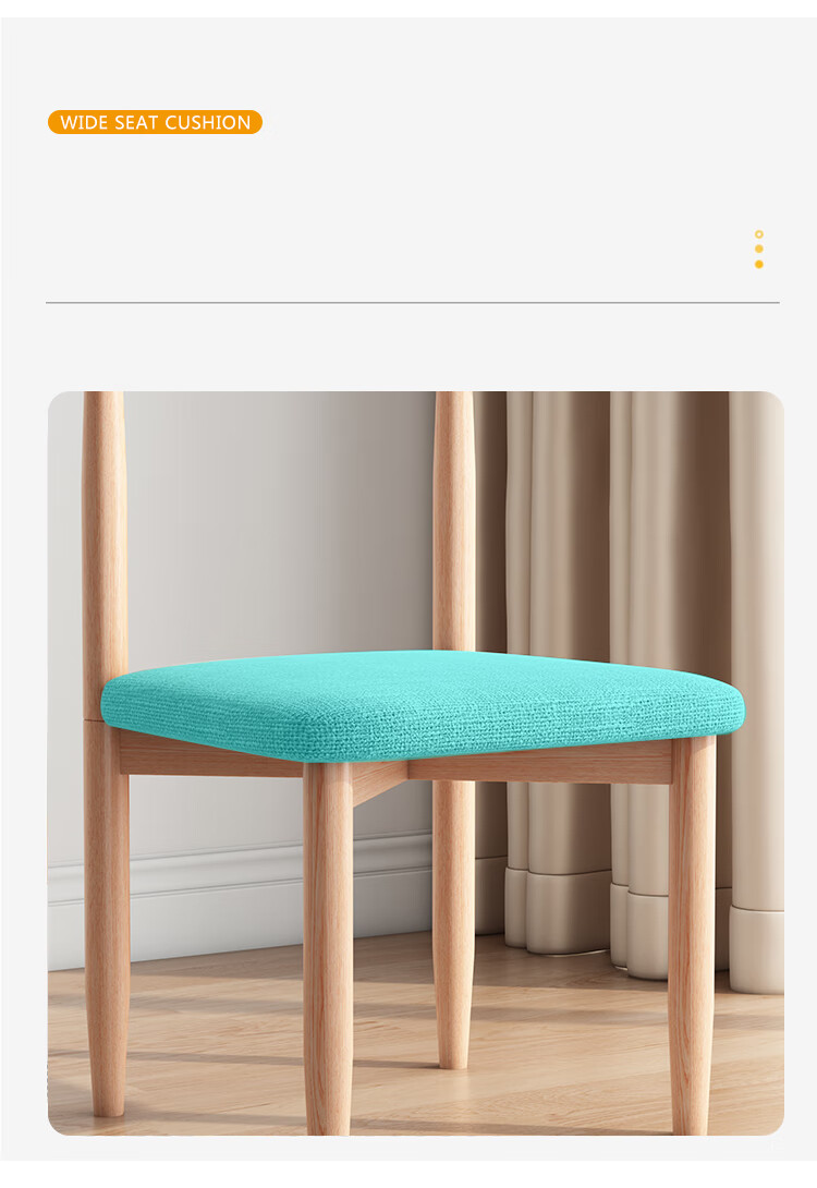Huakaizhixing Chair, Backrest Dining Chair, Home Horn Chair, Nordic Office Chair, Creative Light Luxury Dining Table Chair, CY136 Coffee Color 14