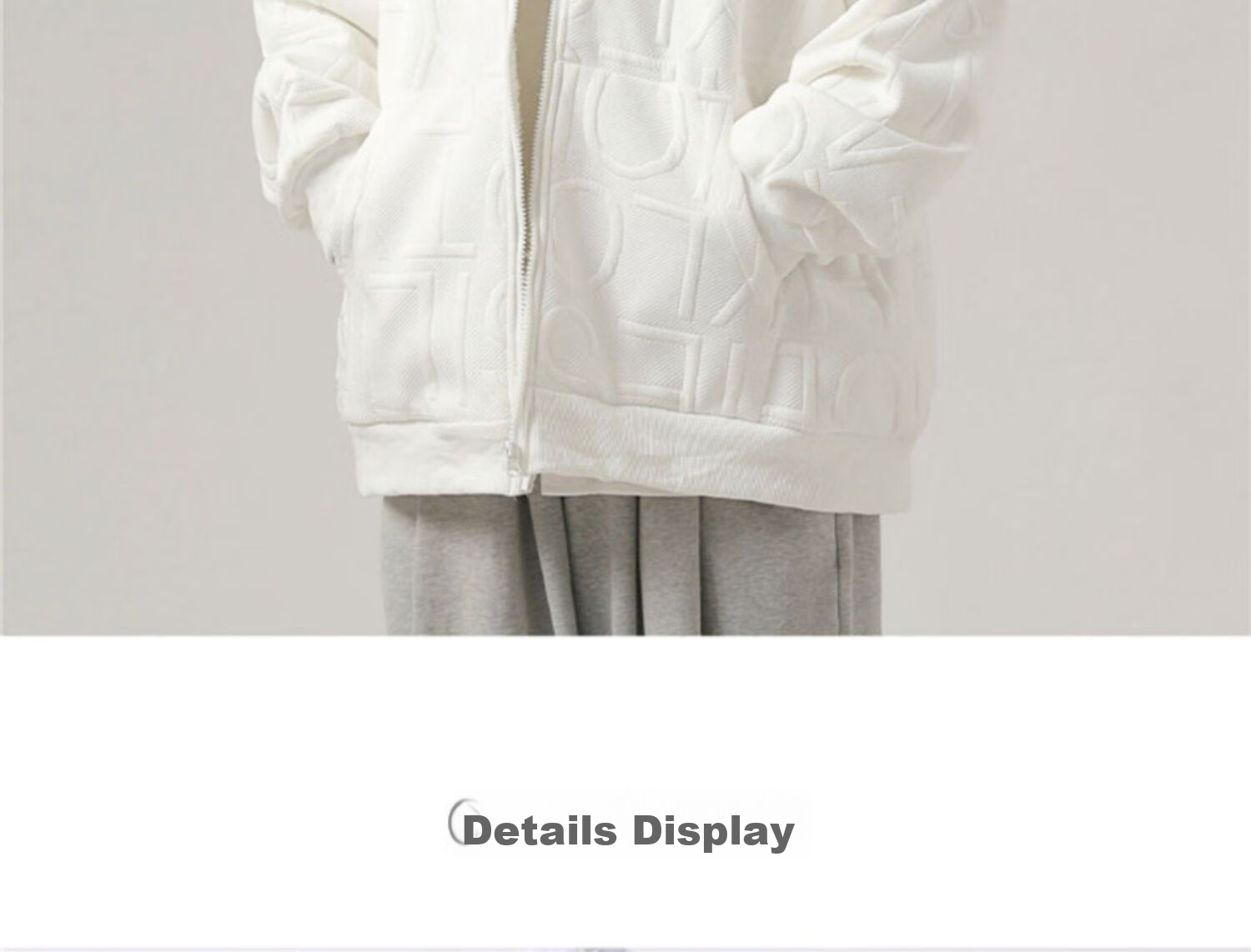 I'M DAVID Men's Autumn And Winter Jacket, Korean Style, Fleece-Lined, Thickened, Cold-Resistant, Warm, Loose-Fitting, Hooded Sports Jacket for Men, Gray, Size L 19