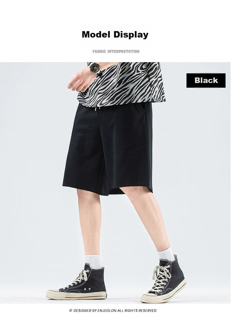 Warrior Pure Cotton Shorts for Men, Summer Breathable Casual Pants, Loose-Fitting Youth Running Fitness Sports Shorts B 12