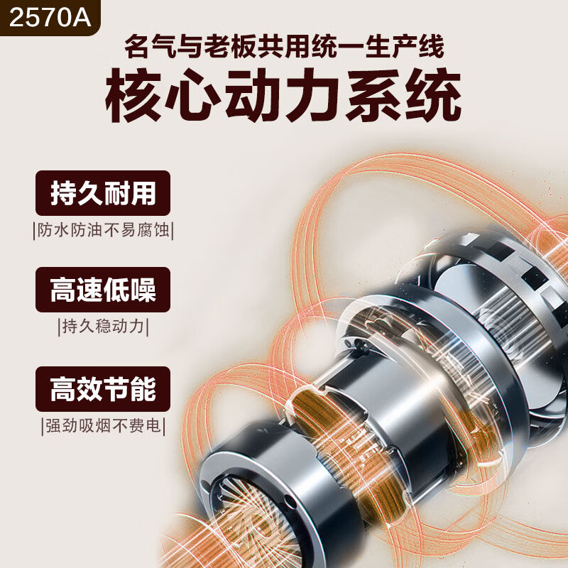 名气（MQ）老板出品抽油烟机灶具套装侧吸家用抽烟机大吸力23m³烟灶套装煤气灶双灶液化气2570A+B510A