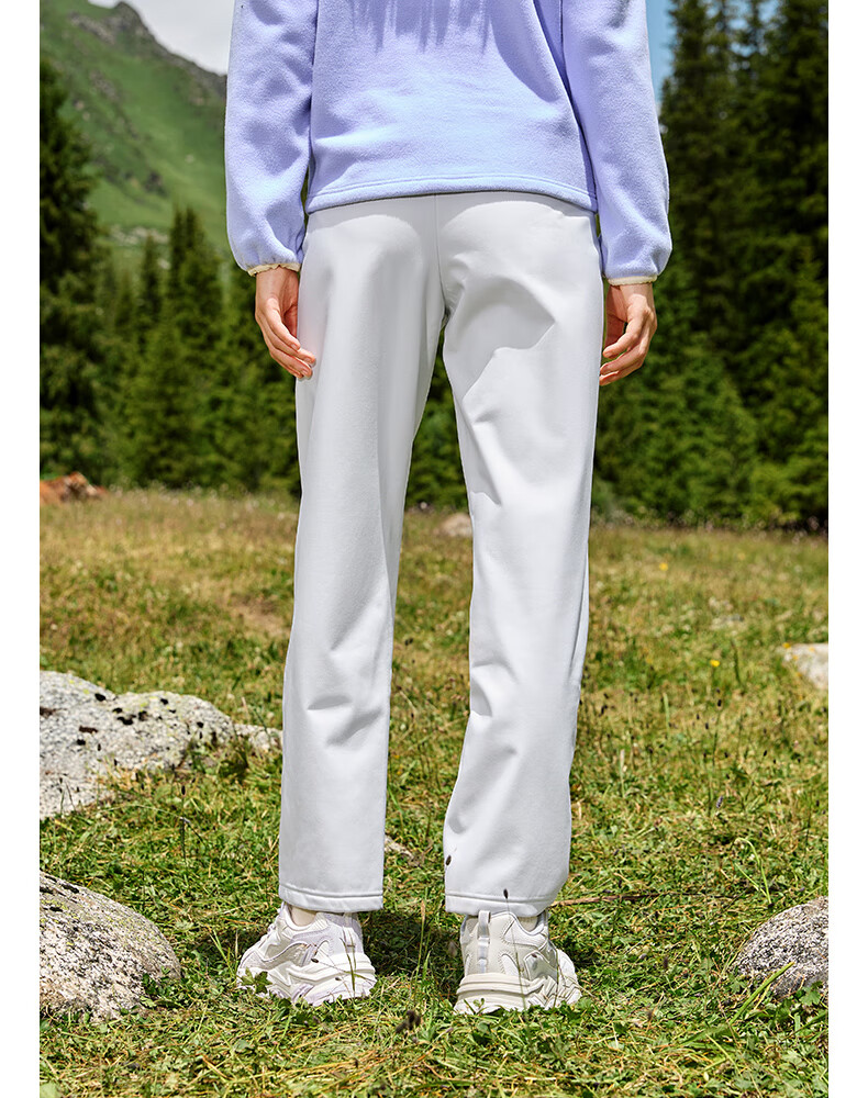 361° Women's Autumn Winter Water-Repellent Outdoor Fleece-Lined Straight-Leg Casual Pants 662534701-3 14