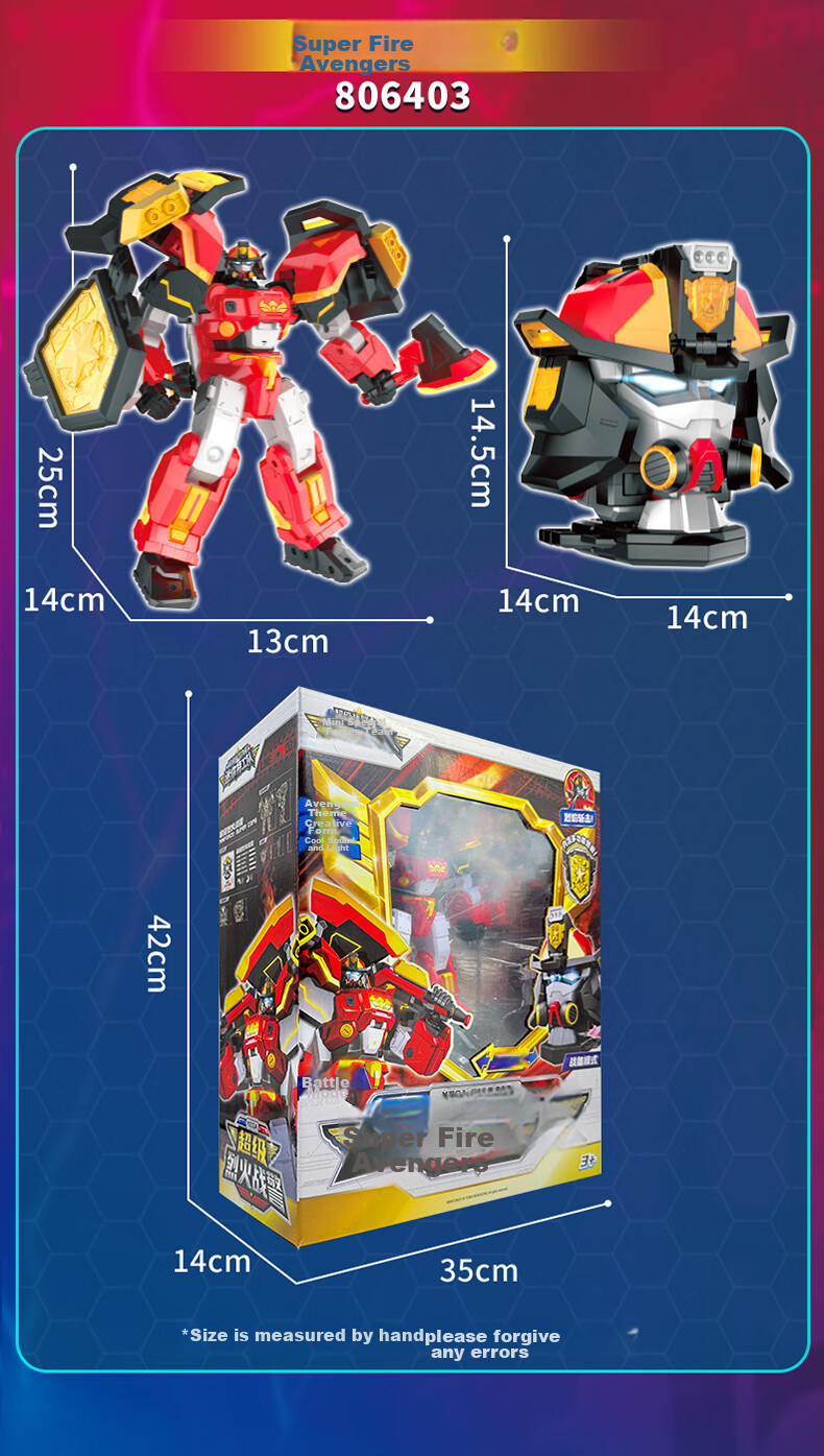 MinitegongduiX Storm Special Police Seven Super Battle Force Transforming Mecha Dual-Form Fule Zhanqi Toy, Gift for Young Boys 19