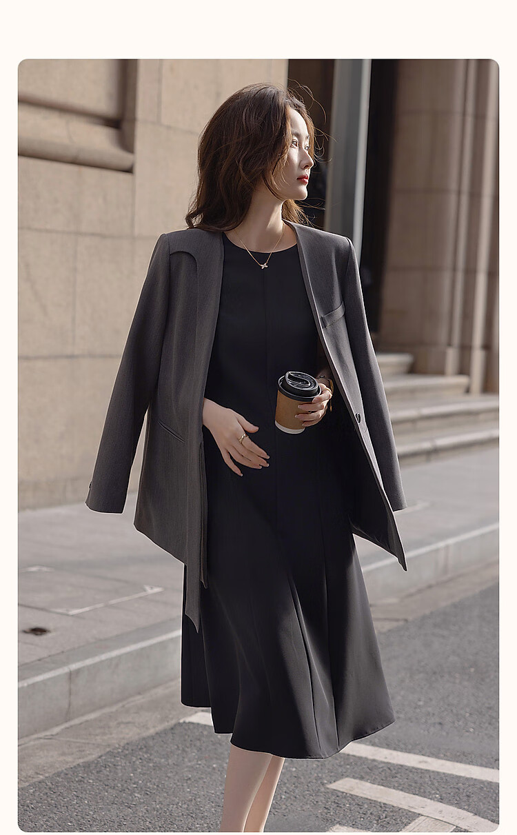 Demana French Princess Dress Summer Urban Elegant Vintage Round Neck Sleeveless Waist-Slimming Mid-Length Dress for Women 2