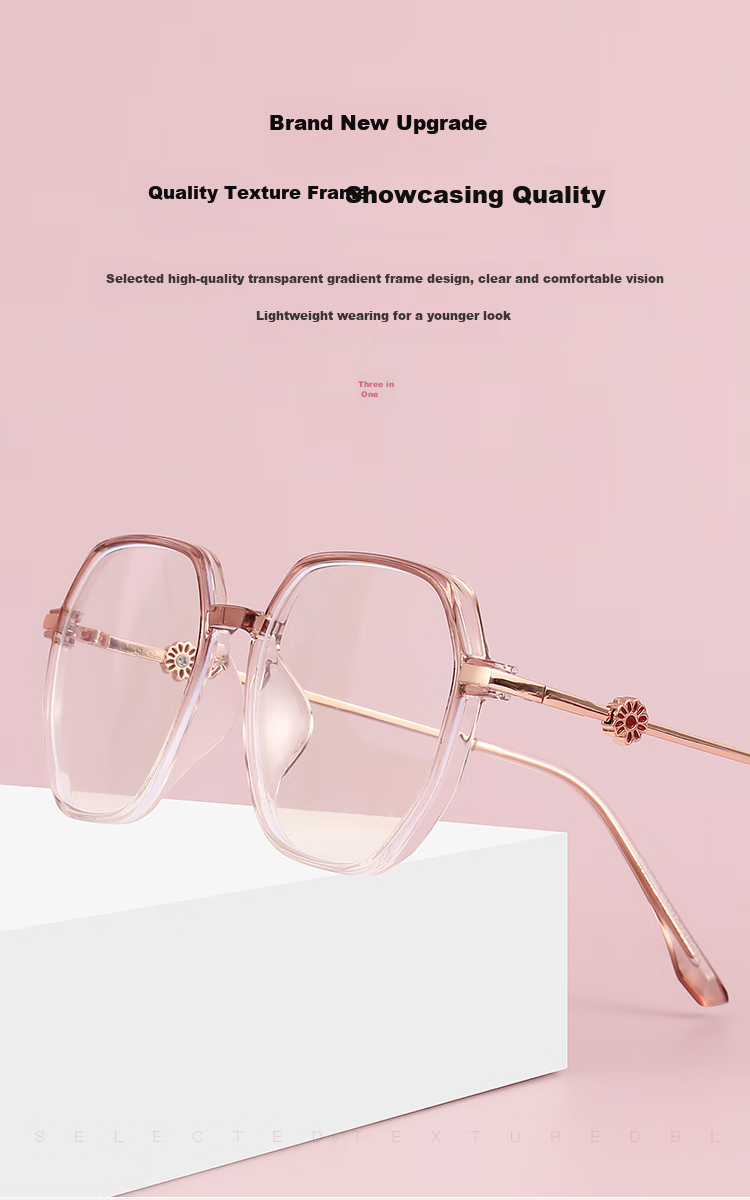 Mr. PuTian Anti-Blue Light Reading Glasses for Men And Women, Smart Multi-Focus Zoomable Bifocal Reading Glasses, 100 Degrees, for Ages 40-49 2