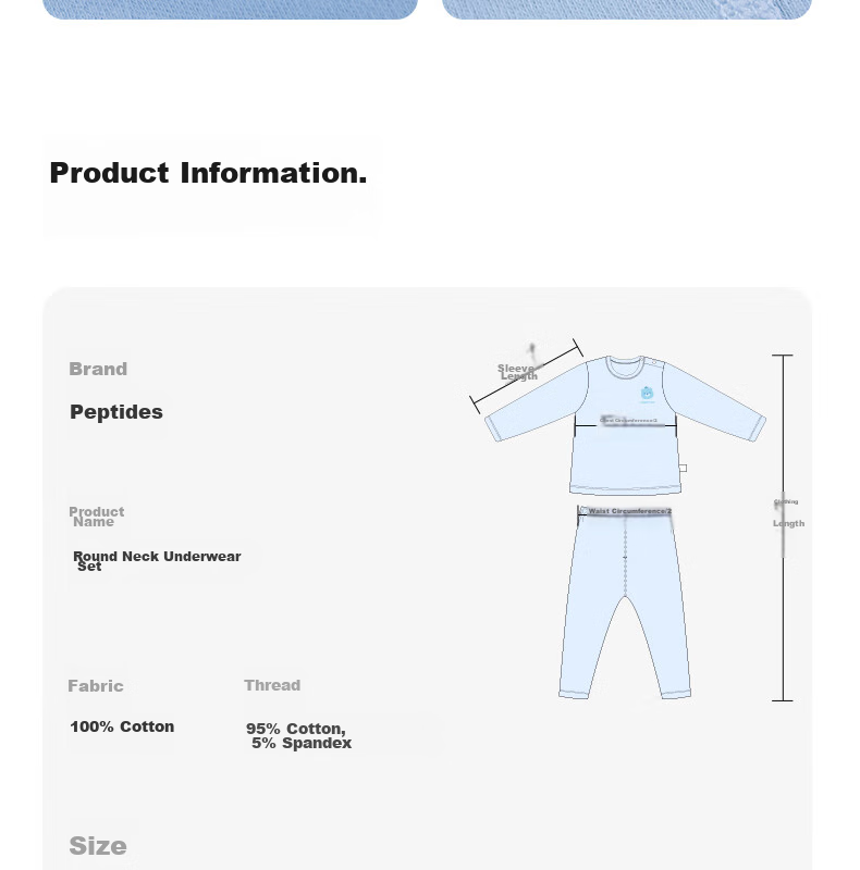 Beitaisi Children's Autumn Underwear Set, Baby Pure Cotton Thermal Underwear, Infant Autumn Clothing Set, Solid Color Style, Cat Belly Cotto 21